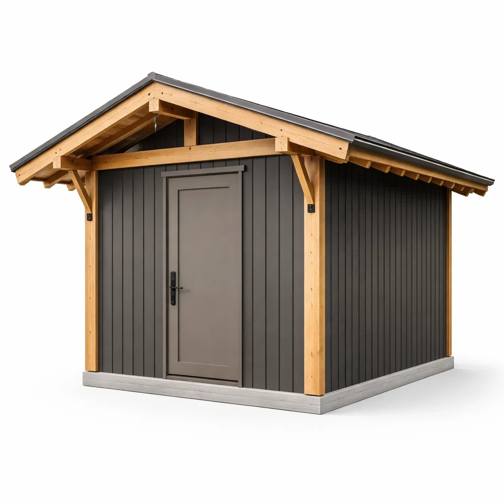 Capanno in Legno e Metallo