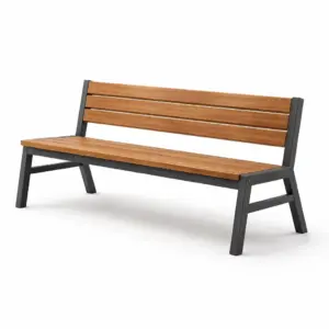 Panchina in Legno e Acciaio