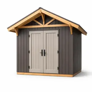 Capanno in Resina e Legno 240x180x230 cm