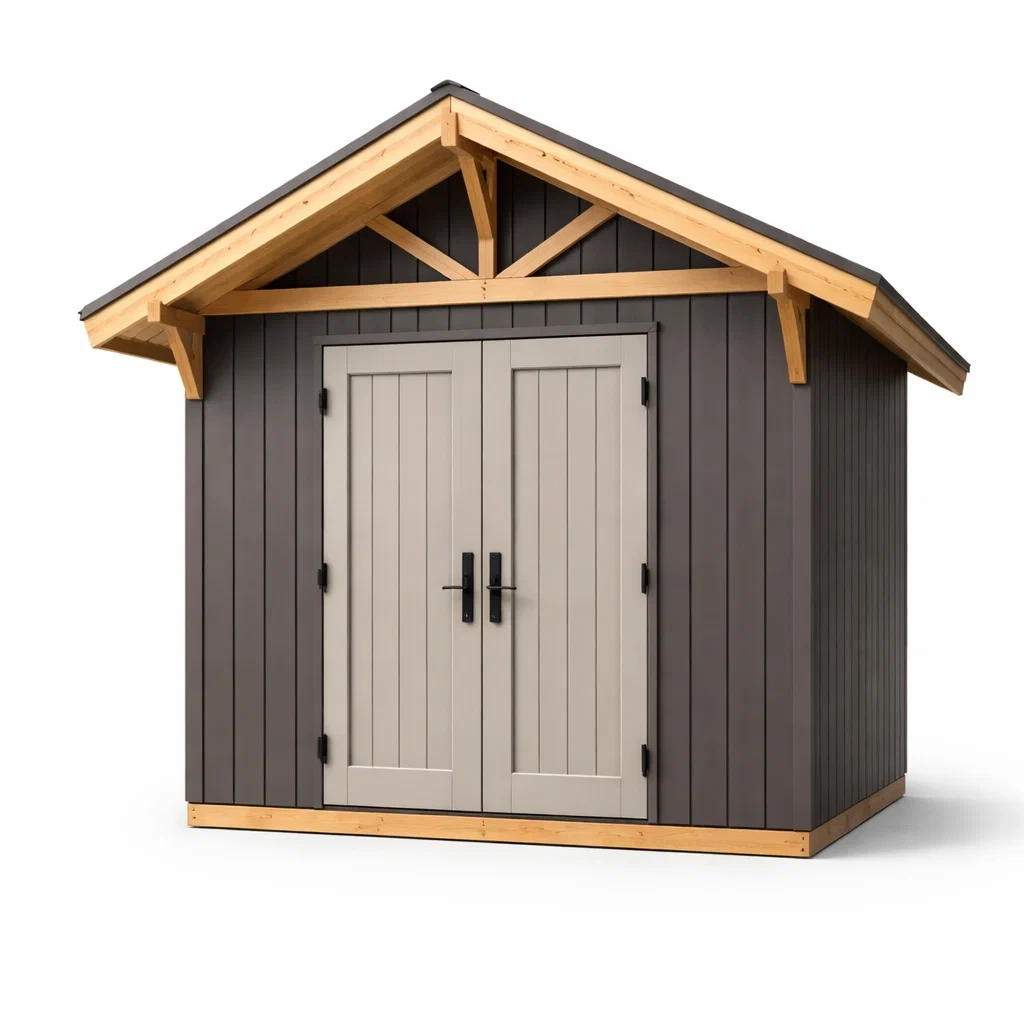 Capanno in Resina e Legno 240x180x230 cm