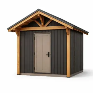 Capanno in Legno e Metallo 250x250x300 cm